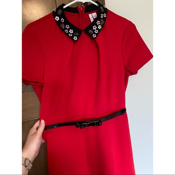 Elle Embellished Fit and Flare Dress Size 10 - Picture 6 of 10